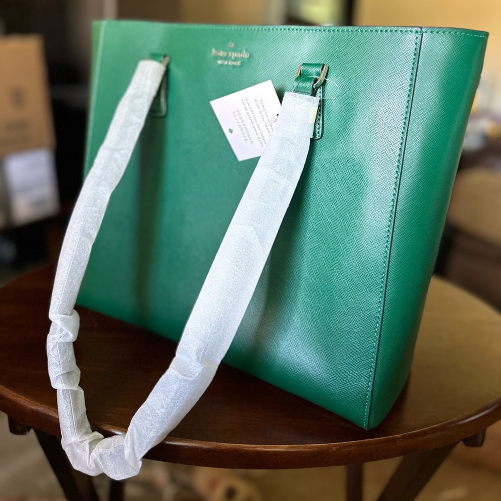 Kate Spade New York Perry Tote in Deep Jade Perfect for Wicked Premier